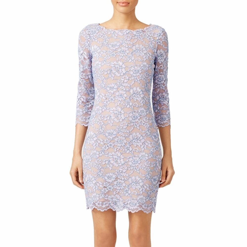 Diane Von Furstenberg Light Purple Lace Mini Dress